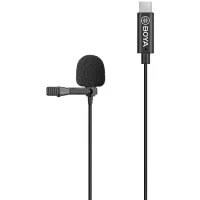 میکروفن یقه ای تایپ سی سیمی بویا BOYA BY-M3-OP Lavalier Microphone for DJI Osmo Pocket