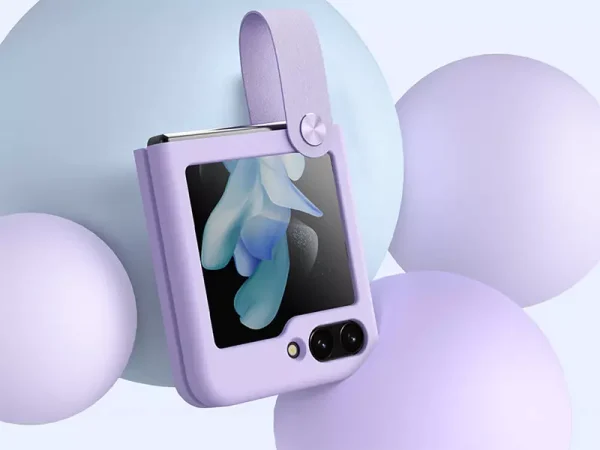 قاب سامسونگ زد فیلیپ 5 نیلکین Nillkin Flex Flip Finger Strap liquid silicone phone case Samsung Galaxy Z Flip 5