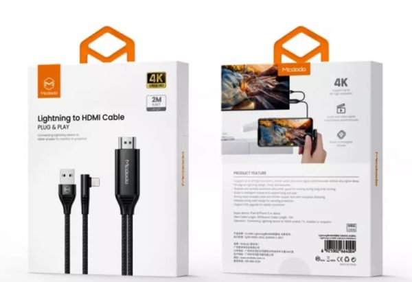 کابل مبدل لایتنینگ به اچ دی ام آی مک دودو Mcdodo CA-640 Lightning to HDMI Data Cable 2m