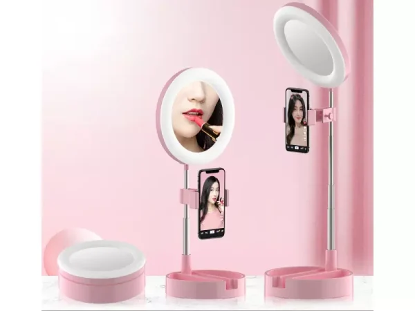 رینگ لایت رومیزی مخصوص آرایش توتو Totu Live Makeup Multipurpose Desk Lamp G3